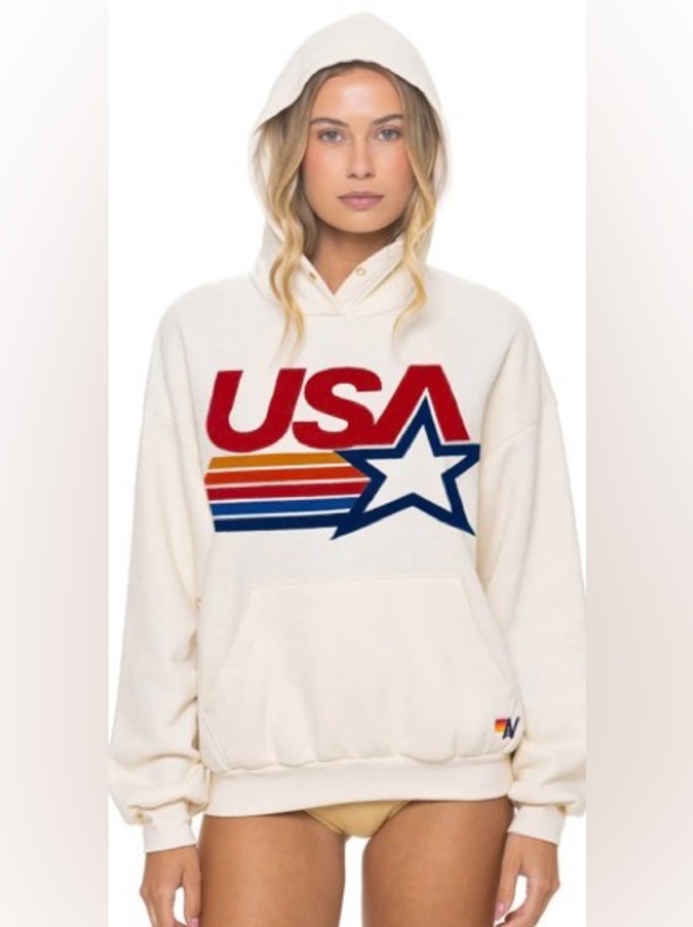 Aviator Nation USA Star Hoodie Sweatshirt